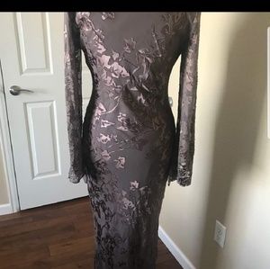 Long sleeve floor length size 10 gown